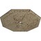 Ekena Millwork Spring Octagonal Medallion (Canopies up to 3"), 29 1/8"OD x 2 1/4"ID x 1 1/8"P, Gobi Desert Crackle CM30SPGDC - alternate 3